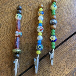 Hand Painted Floral Doobie Grabber